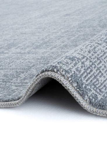 Maptren Grey Plain Indoor Rug