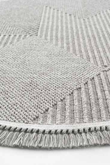 Verptal Grey Modern Patterned Indoor Rug