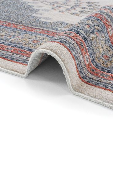 Hanedan85 Multicolour Oriental Bordered Living Room Rug