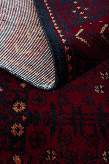 Beyptal Red Multicolour Modern Persian & Oriental Area Rug