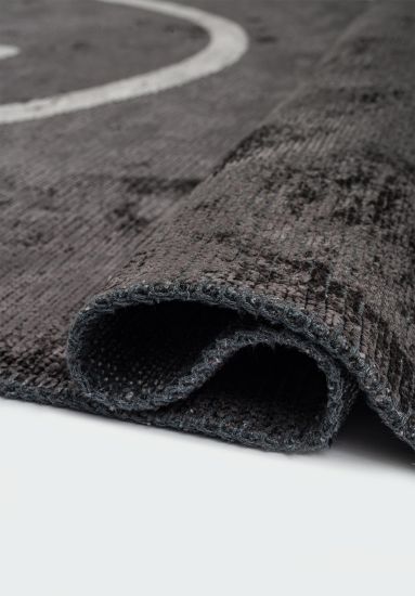 Hearth Grey & Brown Abstract Dining Room Rug