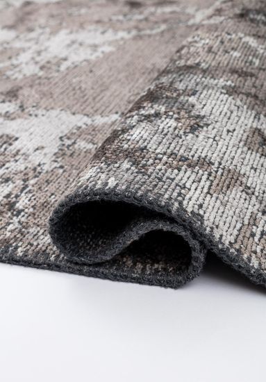 Weave Grey & Brown Abstract Area Rug