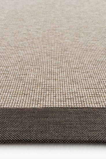 Sipatal Beige & Brown Bordered Area Rug