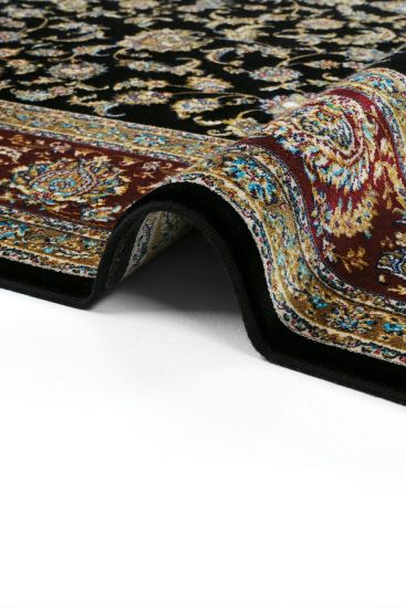 Zerabi85 Oriental Bordered Multicolour Living Room Rug