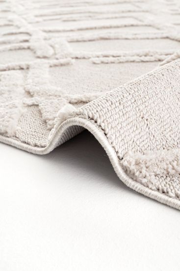 Paltino Patterned Cream Area Rug