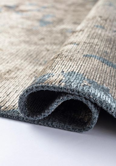 Abstract Grey & Brown Celesta Dining Room Rug