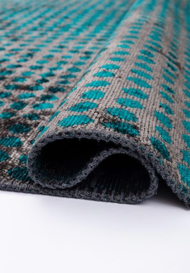 Tapestry Green & Grey Abstract Outdoor Rug