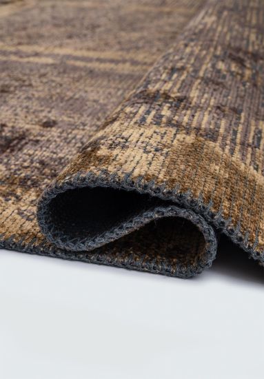 Loom Brown Modern Abstract Outdoor Rug