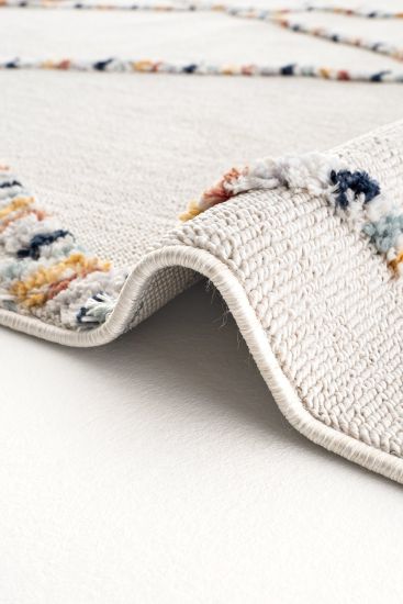 Paltino Cream Multicolour Patterned Bedroom Rug
