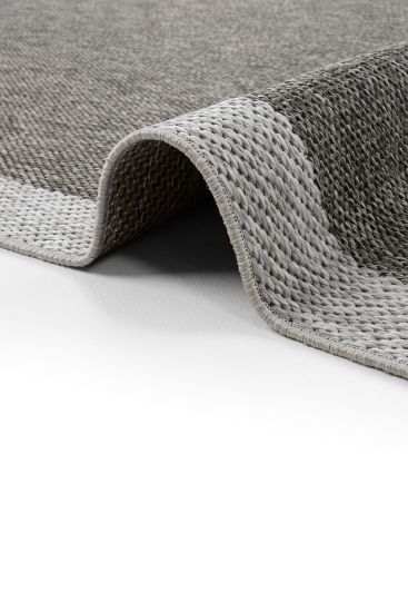 Elena85 Charcoal Grey Modern Plain Bedroom Rug