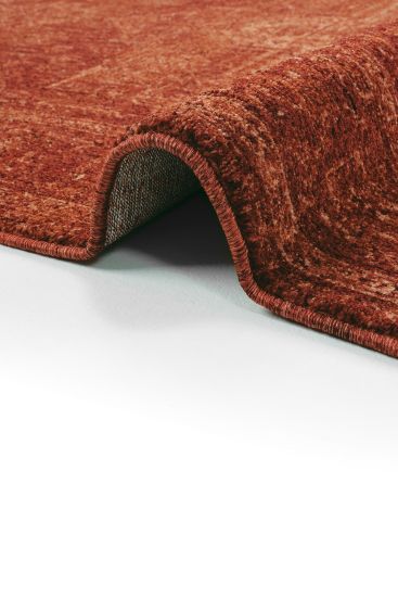 Zerina85 Copper Patterned Living Room Rug