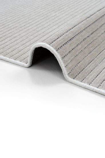 Marcos85 Cream Modern Plain Bedroom Rug