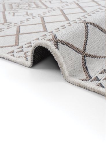 Marcos85 Cream Grey Aztec Bedroom Rug