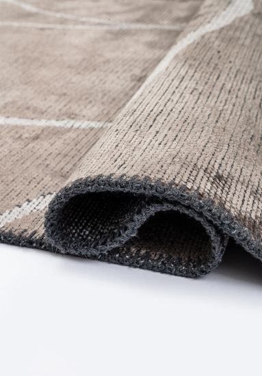 Ebb Brown & Grey Abstract Living Room Rug