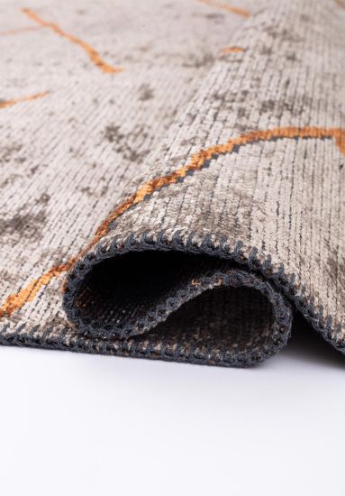 Croft Orange & Brown Abstract Outdoor Rug