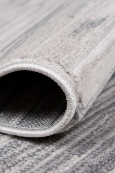 Moratta Grey Striped Rug
