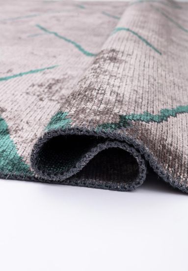 Croft Grey & Green Abstract Outdoor Rug