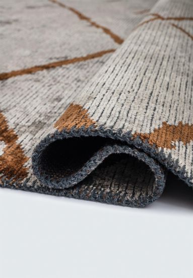 Grey & Brown Croft Abstract Outdoor Rug