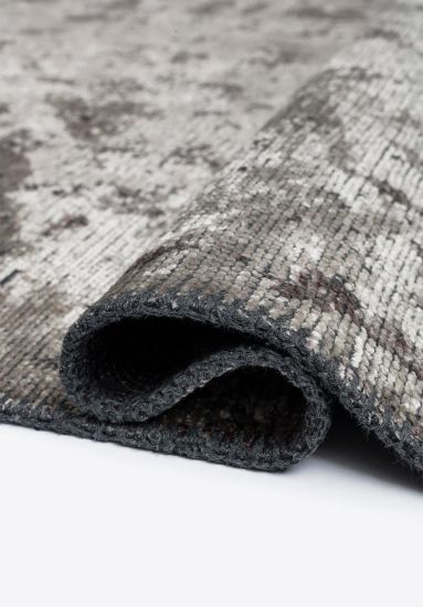 Grey Celesta Abstract Dining Room Rug