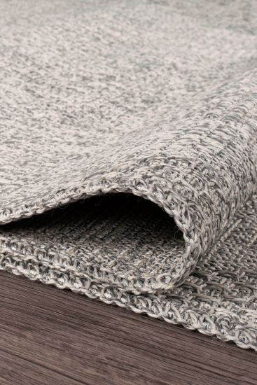 Rosalina Grey Cream Jute Outdoor Trellis Rug