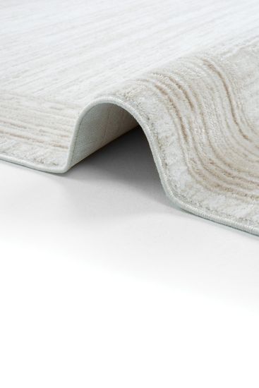 Arezzo85 Beige Cream Patterned Bordered Indoor Rug