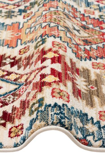 Anka85 Multicolour Modern Patterned Bedroom Rug