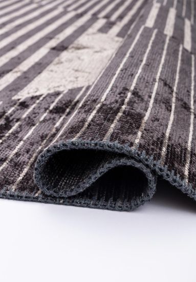 Loomlight Grey Geometric Area Rug