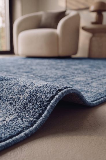 Sahmaran85 Blue Patterned Living Room Rug