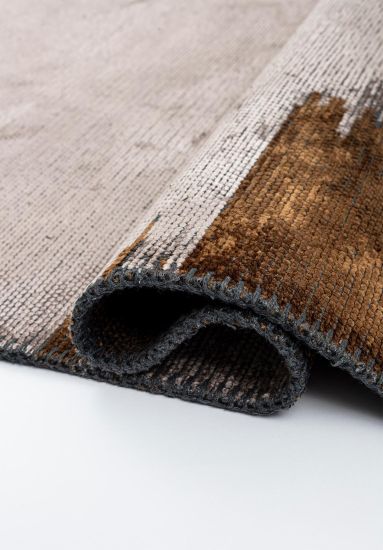 Hearthfire Grey & Brown Abstract Indoor Outdoor Rug