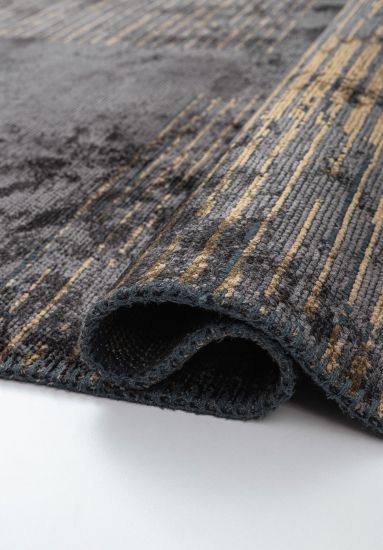 Wicklow Grey & Brown Geometric Living Room Rug