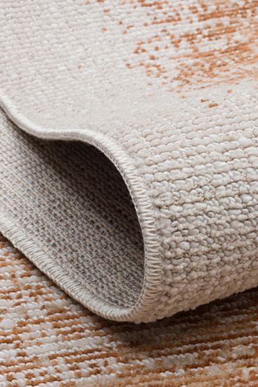 Patara85 Beige Copper Patterned Area Rug