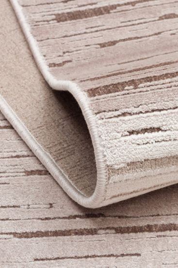 Mizan85 Patterned Beige Cream Indoor Rug