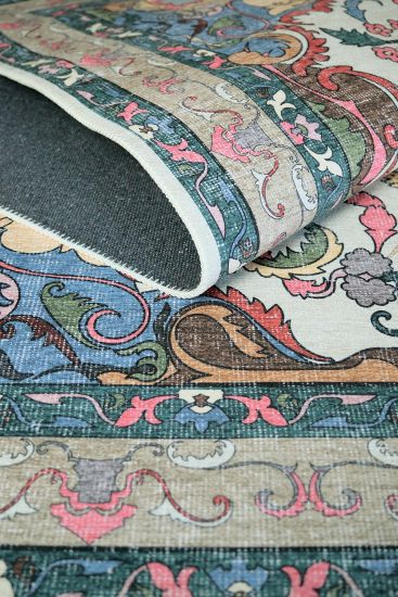 Private85 Multicolour Modern Patterned Bedroom Rug