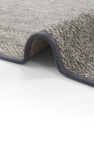 Sisal85 Grey Plain Living Room Rug