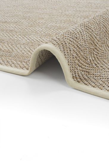 Sisal85 Plain Beige Living Room Rug