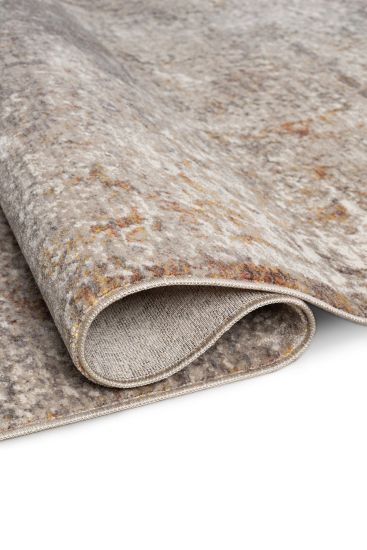 Emirgan85 Beige Distressed Bedroom Rug