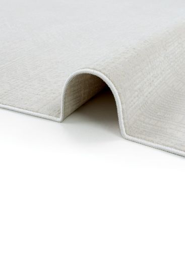 Kadife85 Cream Plain Area Rug