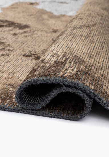 Croftweave Grey & Brown Abstract Bedroom Rug