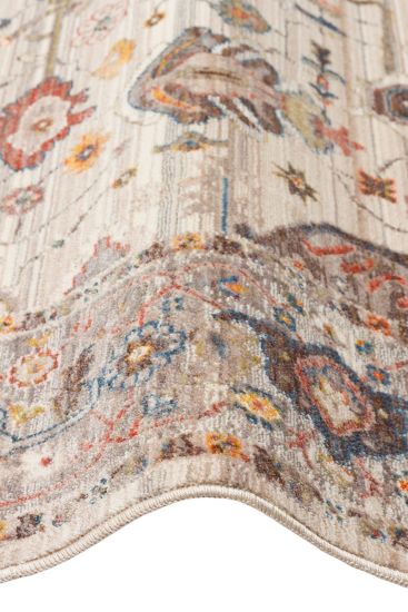 Panama85 Multicolour Patterned Bordered Living Room Rug