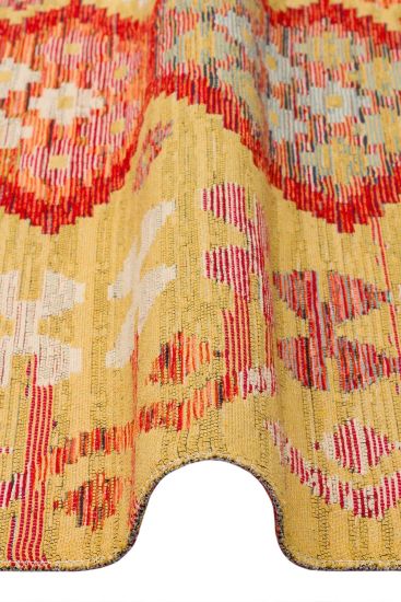 Beykoz85 Multicolour Modern Geometric Bedroom Rug
