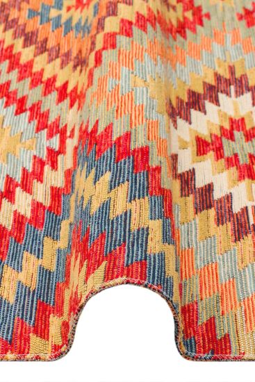 Beykoz85 Modern Geometric Multicolour Bedroom Rug