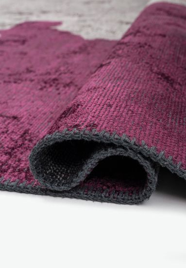 Croftweave Grey & Red Abstract Indoor Outdoor Rug