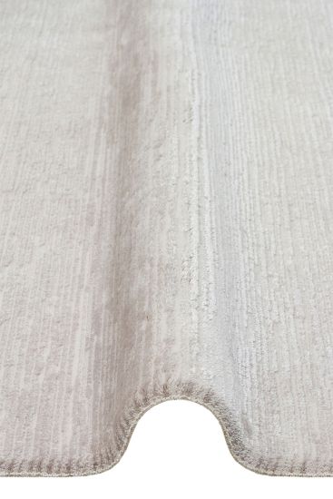 Poem85 Cream Modern Plain Area Rug