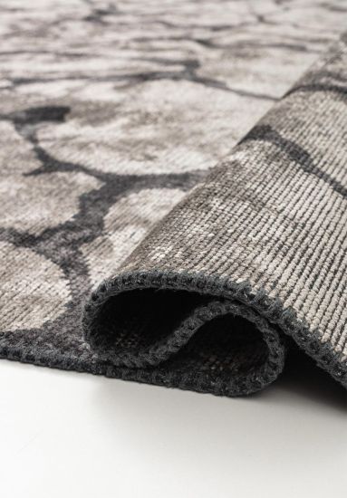 Thistle Grey Abstract Area Rug