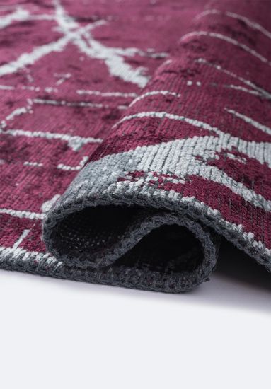 Shamrock Purple & Grey Abstract Area Rug
