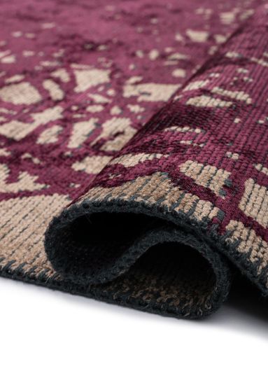 Vegas Red & Beige Abstract Area Rug