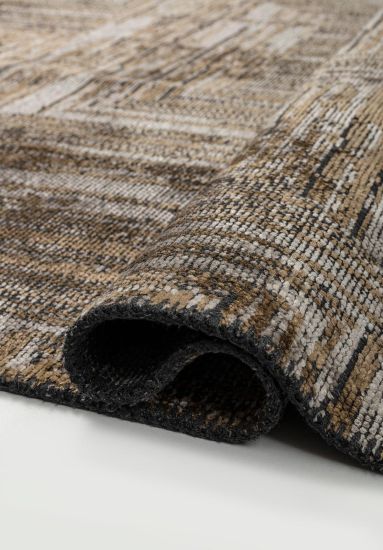 Brown & Grey Glorious Geometric Area Rug