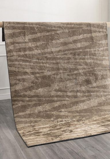 Embolden Beige & Brown Abstract Living Room Rug