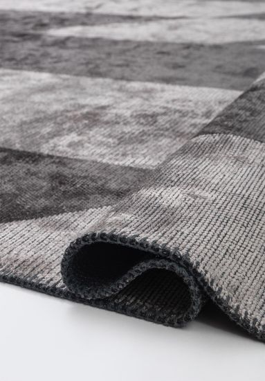 Empyrean Grey Geometric Modern Area Rug