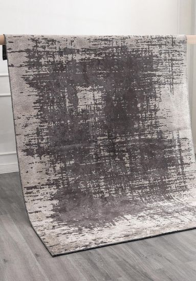 Effulgent Grey Abstract Indoor Outdoor Rug